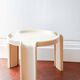 Kartell 4905 beige coffee table design by Giotto Stoppino