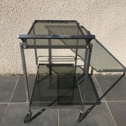 Desserte acier inox vintage 1970