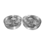 Pair of Scandinavian candle holders