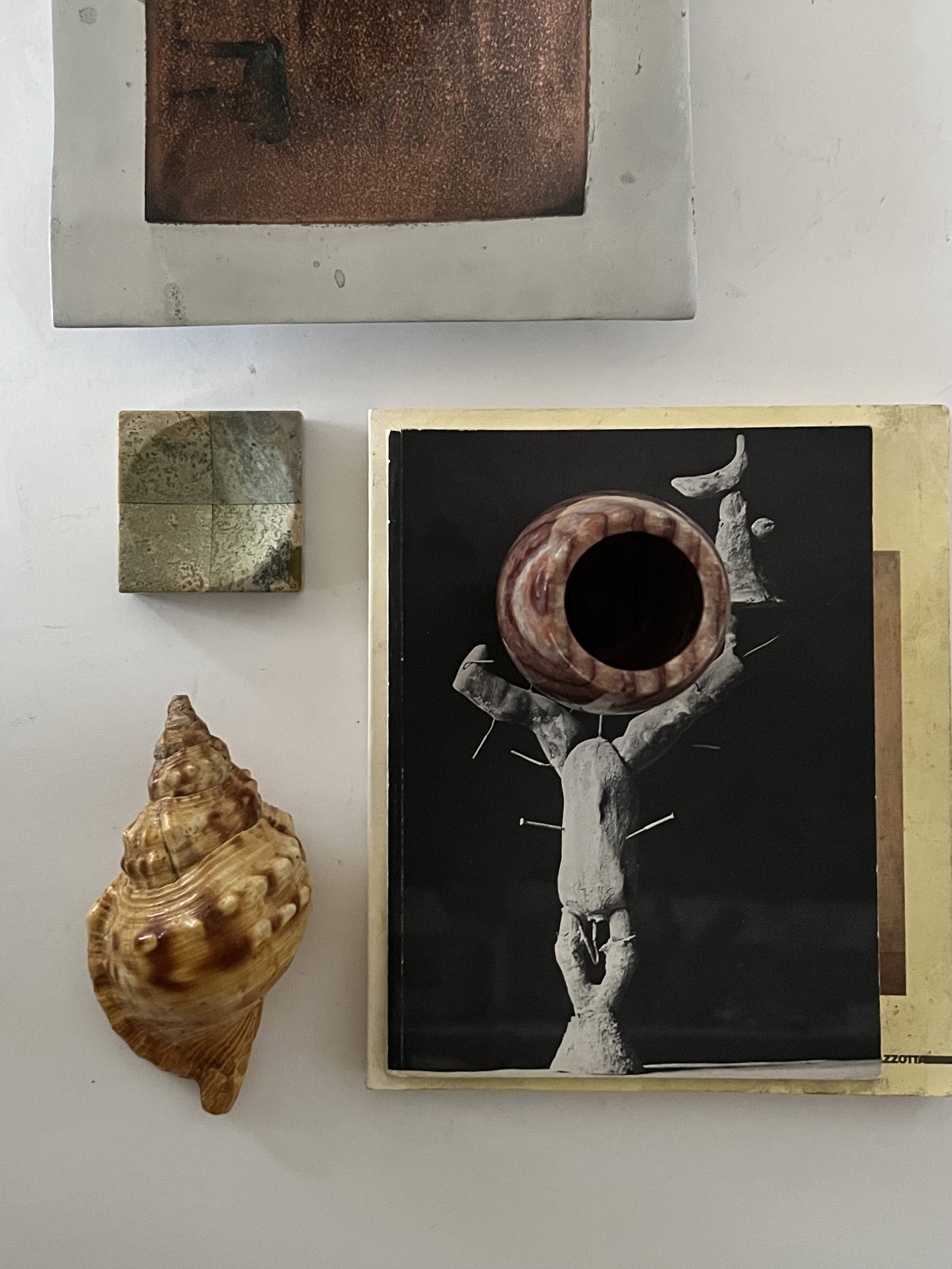 Genuine onyx marble vase, 1970 design