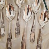Silver metal spoons
