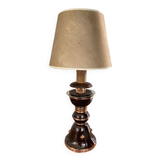 Russian lamp and paper lampshade, 1960