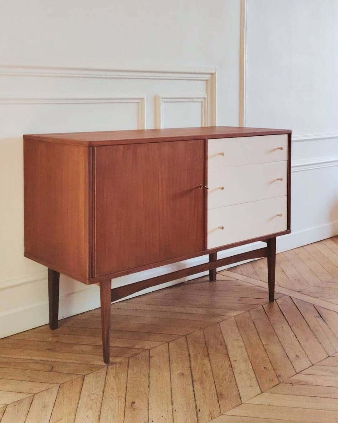 Renovated vintage buffet/enfilade, Scandinavian style, 1960s.