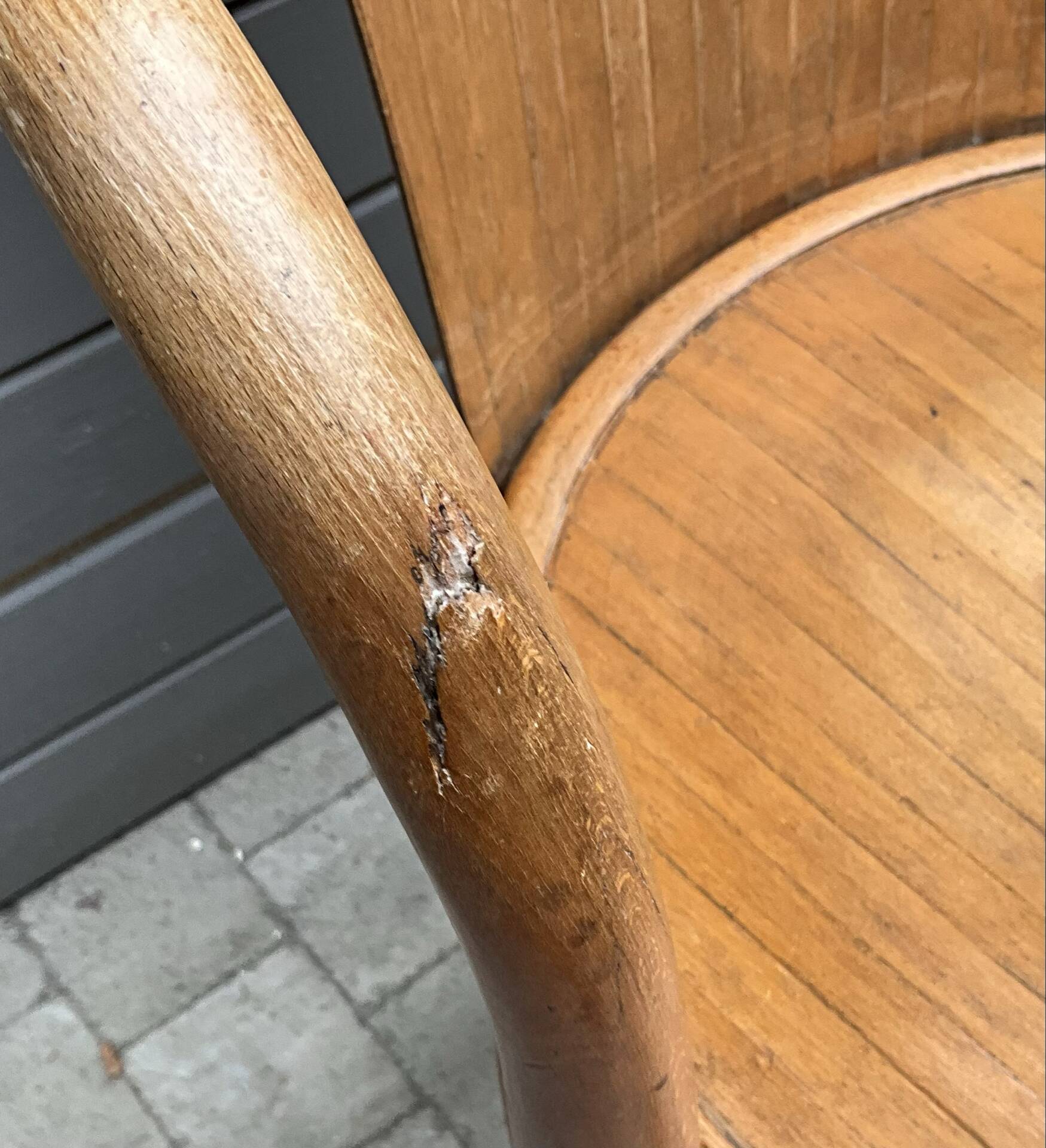 Fauteuil Fischel en bois courbé, début XXe