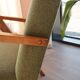Scandinavian armchair moss green zig zag modern design VAR