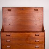 Secretary, desk, Danish in Teak by Borge Mogensen for Soborg Mobelfabrik 1960.