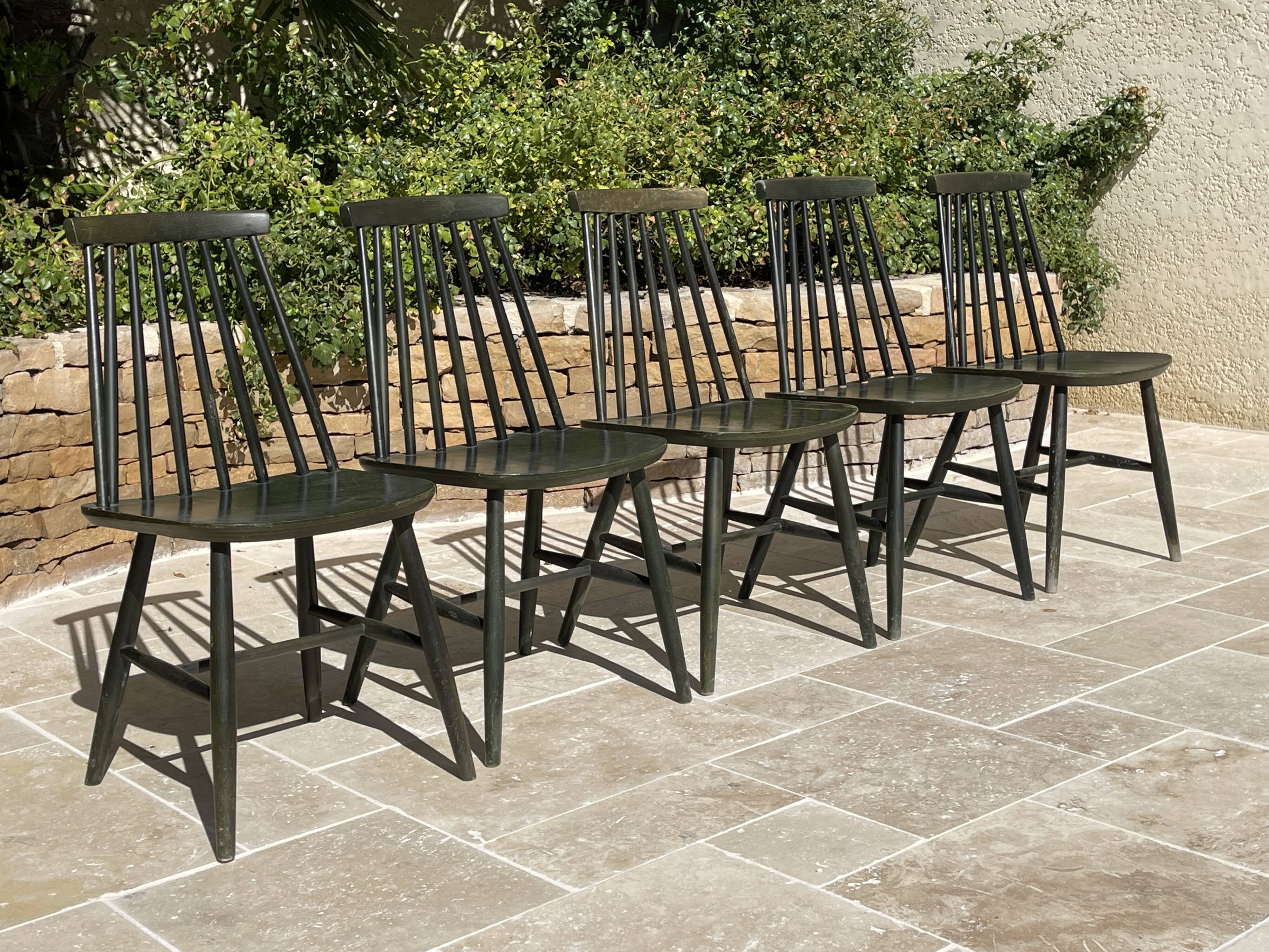 5 Ikea chairs circa 1960, Tellus model