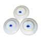 3 flat plates, English ceramic. Brown westhead moore & co