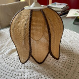 Natural fiber chandelier year 70s