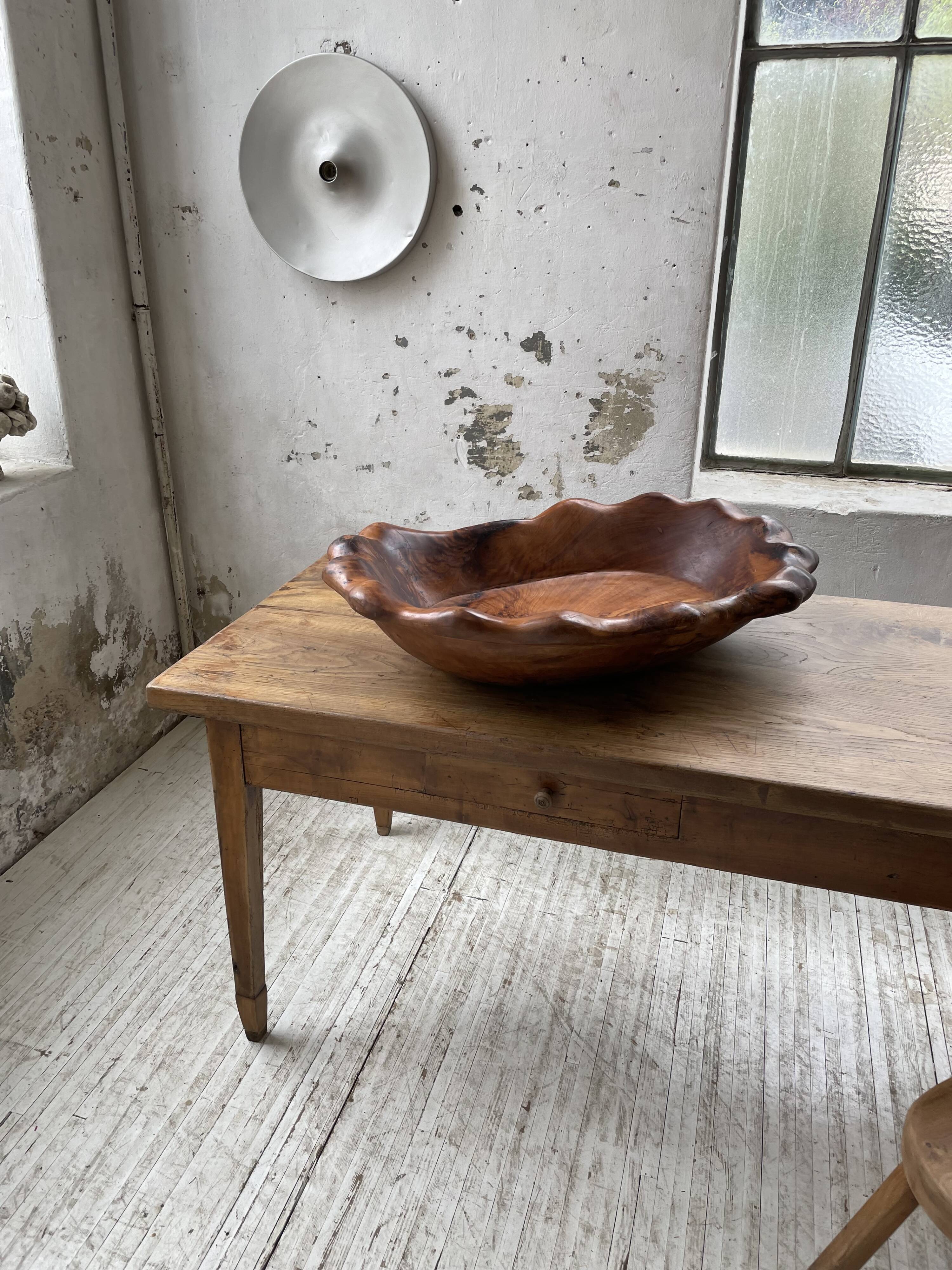 XL thuja root wooden dish