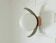 Vintage wall lamp, 1 of 4, brutalist sconce, copper ceiling light 1970's