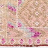 Vintage Super Soft Pink Runner Rug, 85x394Cm
