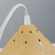 Vintage suspension in yellow lacquered Bakelite from the 1950s.