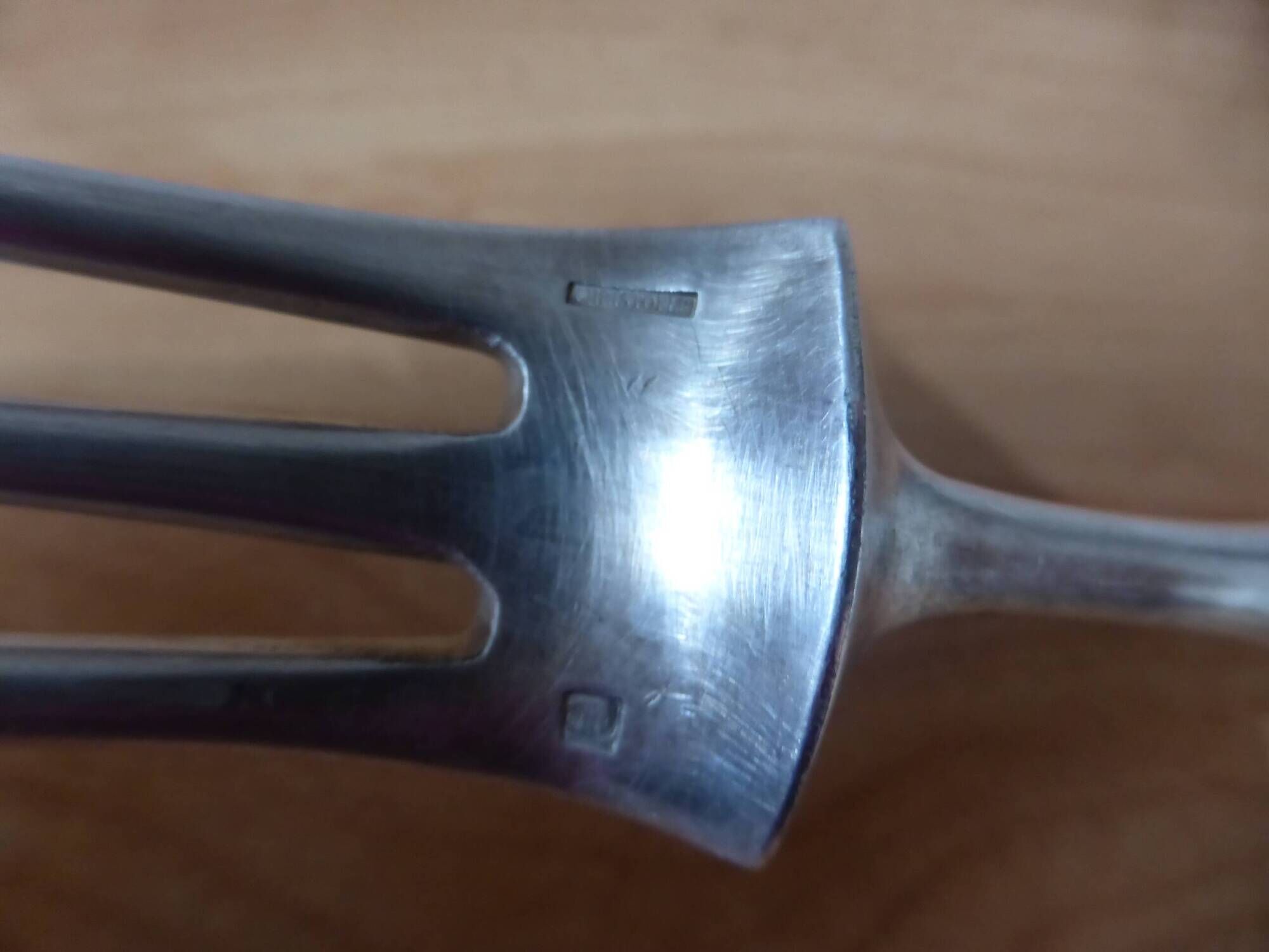 Fourchette à viande Christofle en métal argenté