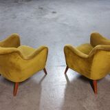 Armchair original years 50-60 Italian design gold