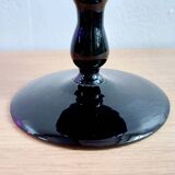 Vase en verre Empoli améthyste – Verre d'art italien soufflé à la main, milieu du siècle