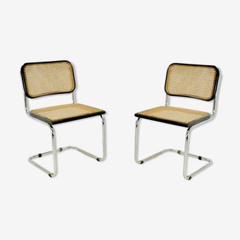 Paire de chaise Cesca de Marcel Breuer