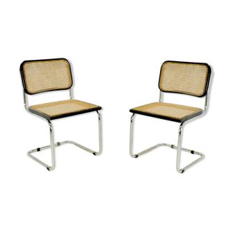 Pair of Cesca chair by Marcel Breuer