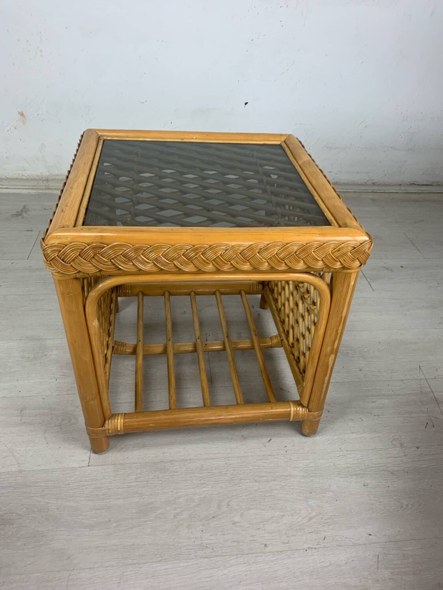 Rattan coffee table