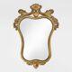 Miroir baroque belge du XXe siècle en bois doré