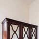 Large antique mahogany wardrobe with 3 mirror doors from the early 20th century.
