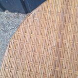 Round rattan table
