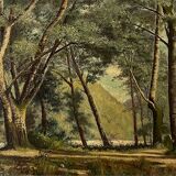 Painting "Undergrowth", Oil on canvas