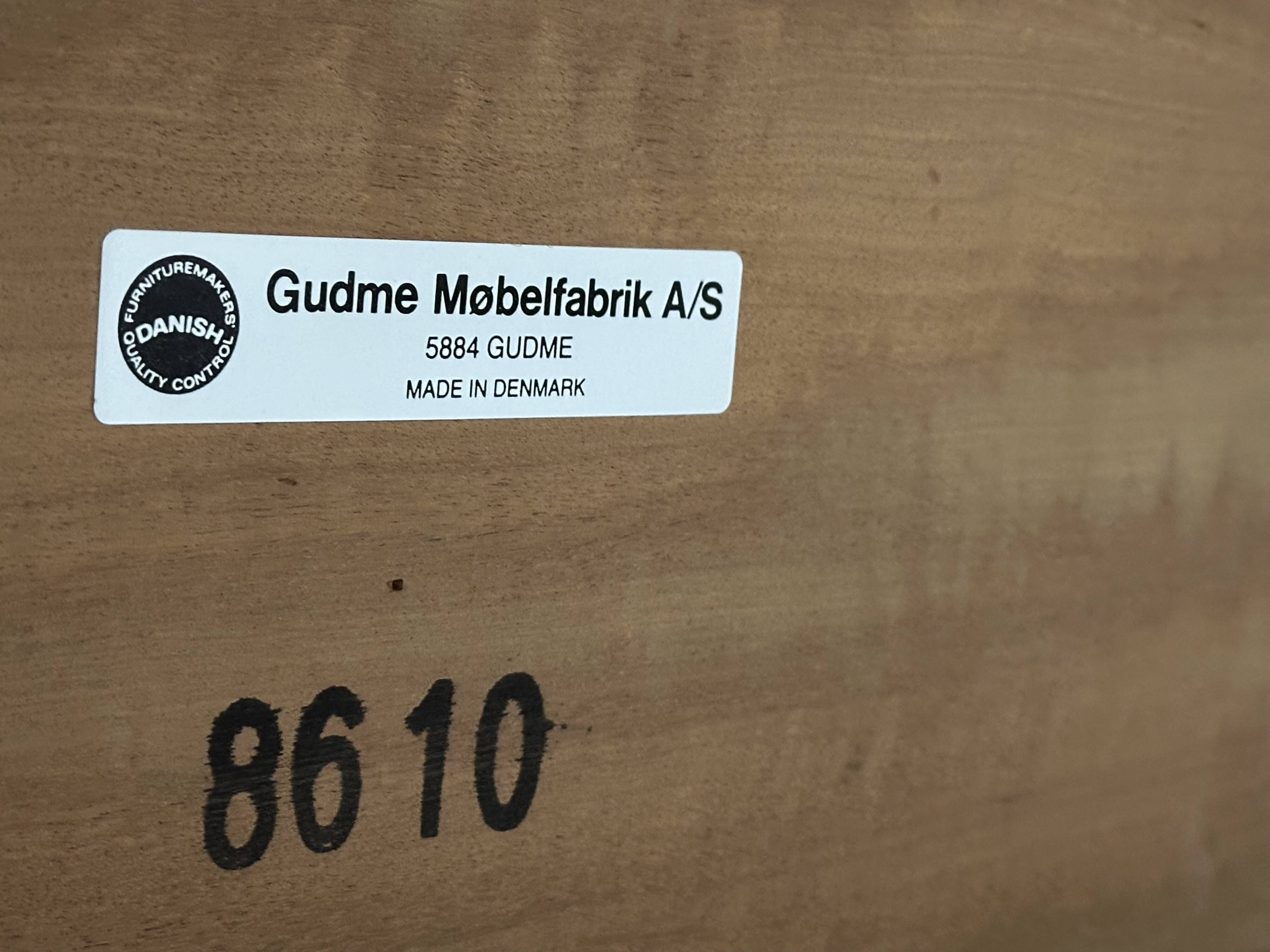 Table scandinave en palissandre de Rio de Gudme Möbelfabrik 1960