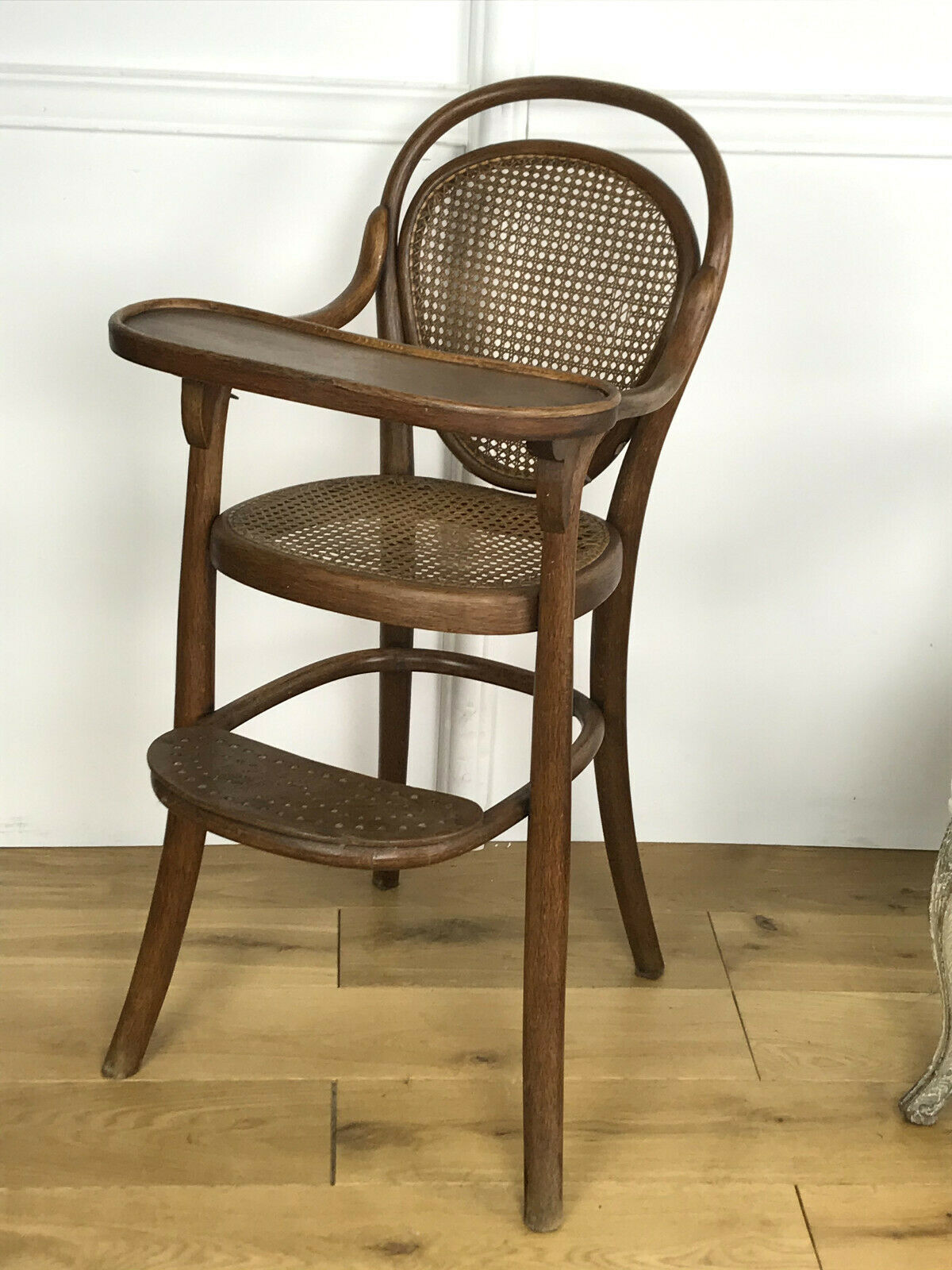 Thonet stamped high child chair