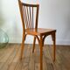 Chaise bistrot Baumann en bois de hêtre clair N°12 années 50