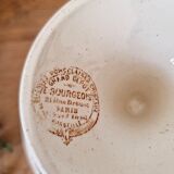 E.Bourgeois iron earth compote bowl
