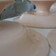 3 cake dishes on feet 7.5 top / 22 larg
