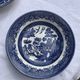 6 soup plates, Willow Churchill model, made in England, Asian landscape