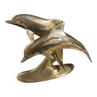 Brass dolphins