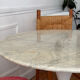 Vintage 1970 marble tulip table