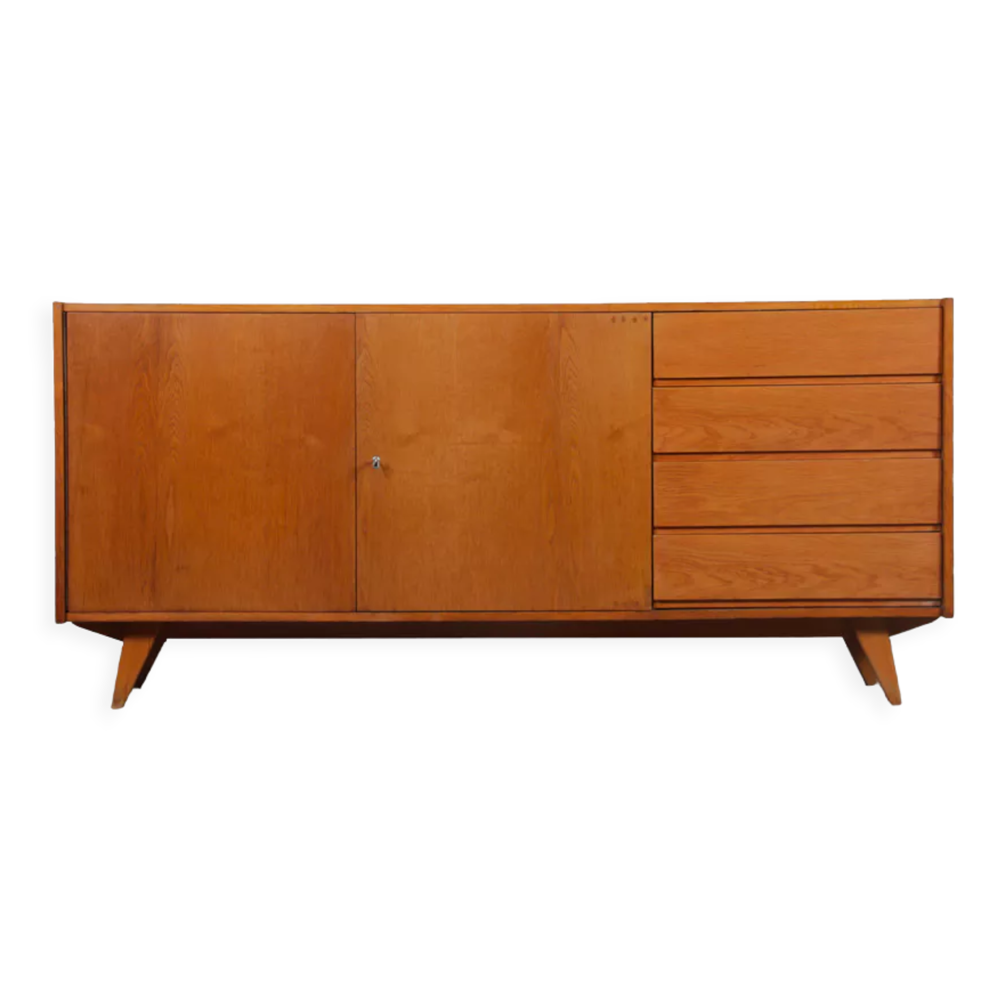 Wooden sideboard by Jiroutek for Interier Praha, U-460, 1960