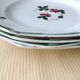 Lot de 4 assiettes demi porcelaine de Saint Amand  Modèle Arlette