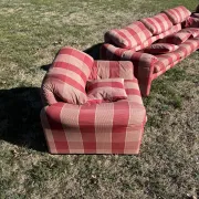 3-seater sofa and 2 armchairs Cassina Maralunga by Vico Magistretti