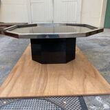 Octagonal coffee table years 70s
