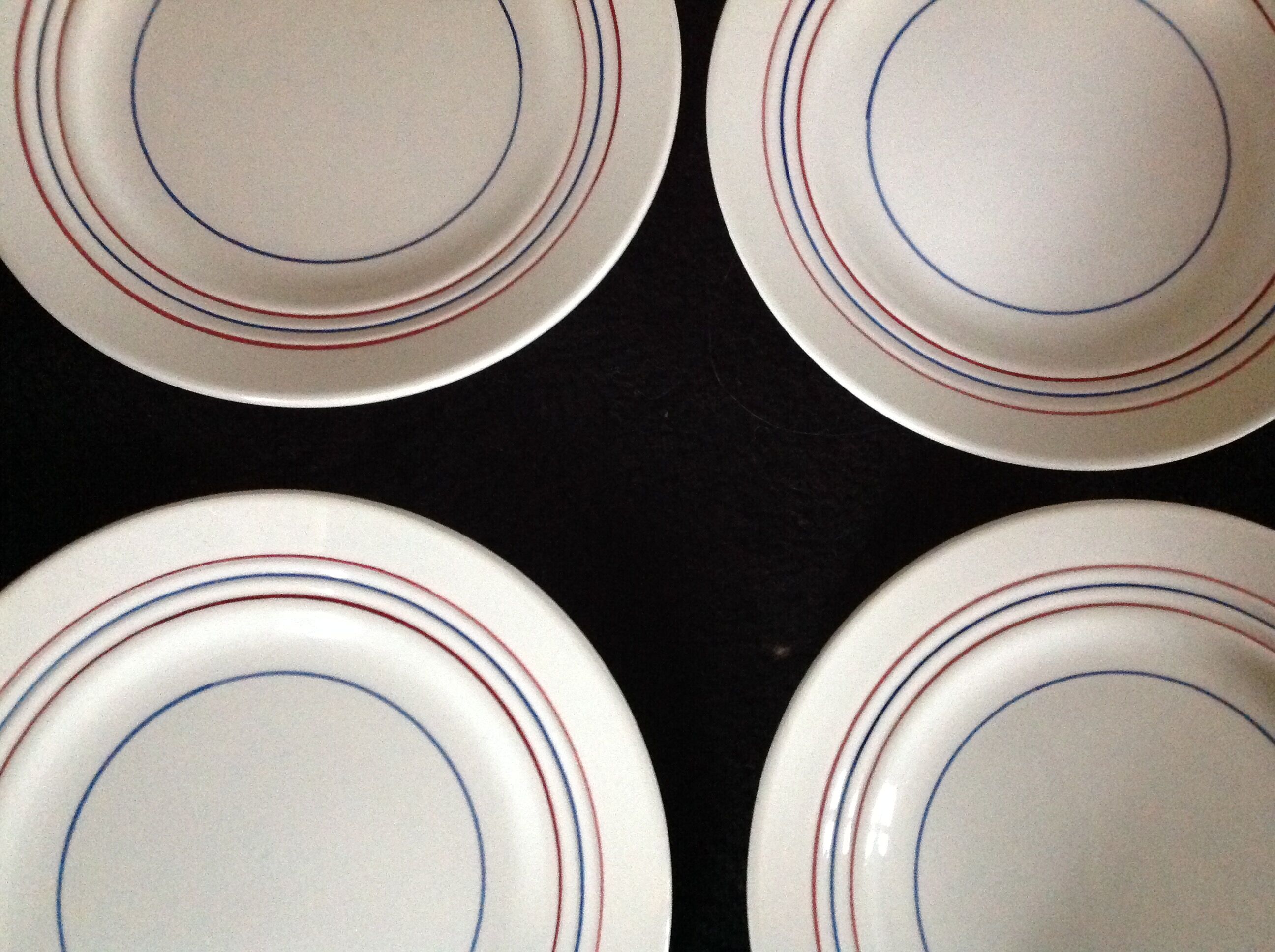 Série de 7 assiettes à dessert vintage