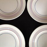 Series of 7 vintage dessert plates