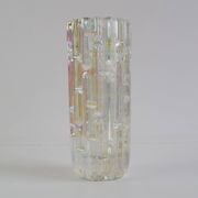 Original Frantisek Vizner Glass ´Maze´ Vase for sklo union Rosice 1960s