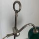 Vintage lamp 1920 monix nickel-plated metal celadon - 53 cm