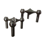 Pair of Scandinavian Nagel candlesticks "model S22" 70s