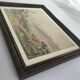 Watercolour signed by bernard aris, mount taranaki, new plymouth park, 1948