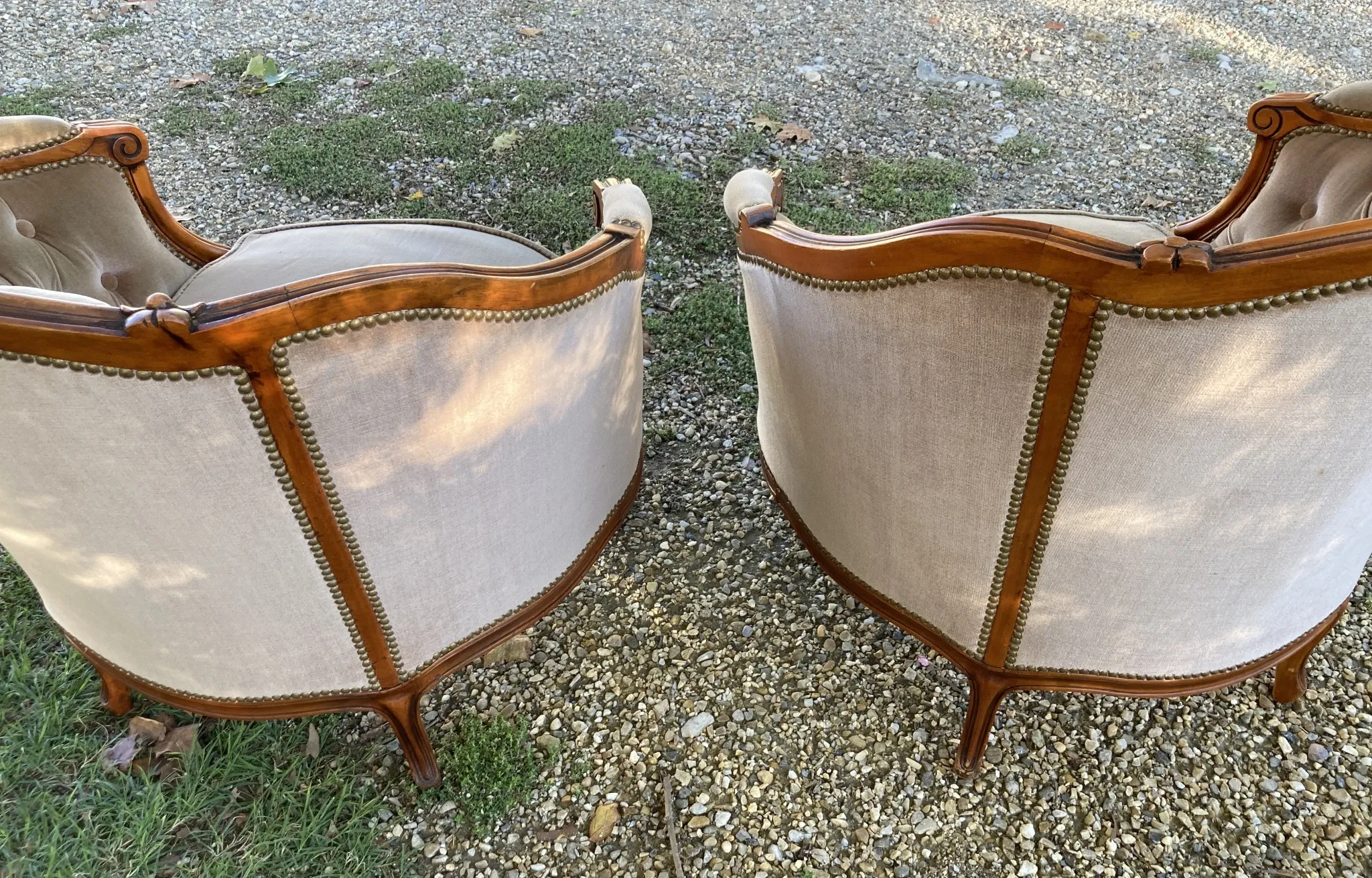 Pair of basket chairs