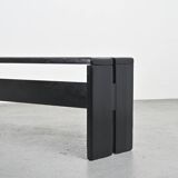 Solid pine bench, Les Arcs, circa 1973