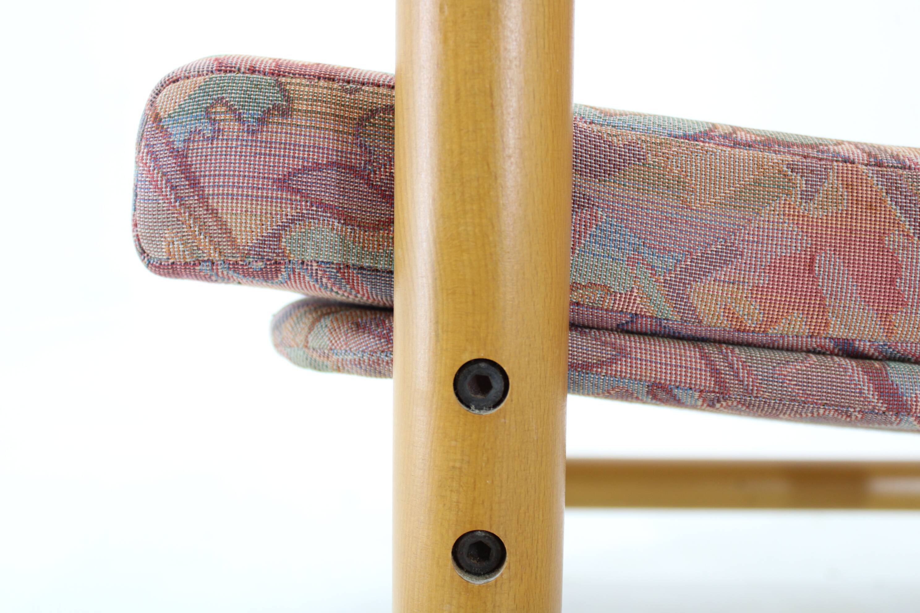 1970s Pair of Beech Armchairs and Coffee Table  by TON, Czechoslovakia