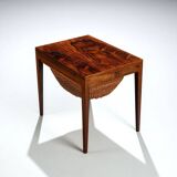 Severin Hansen sewing table in rosewood Haslev Denmark 1960