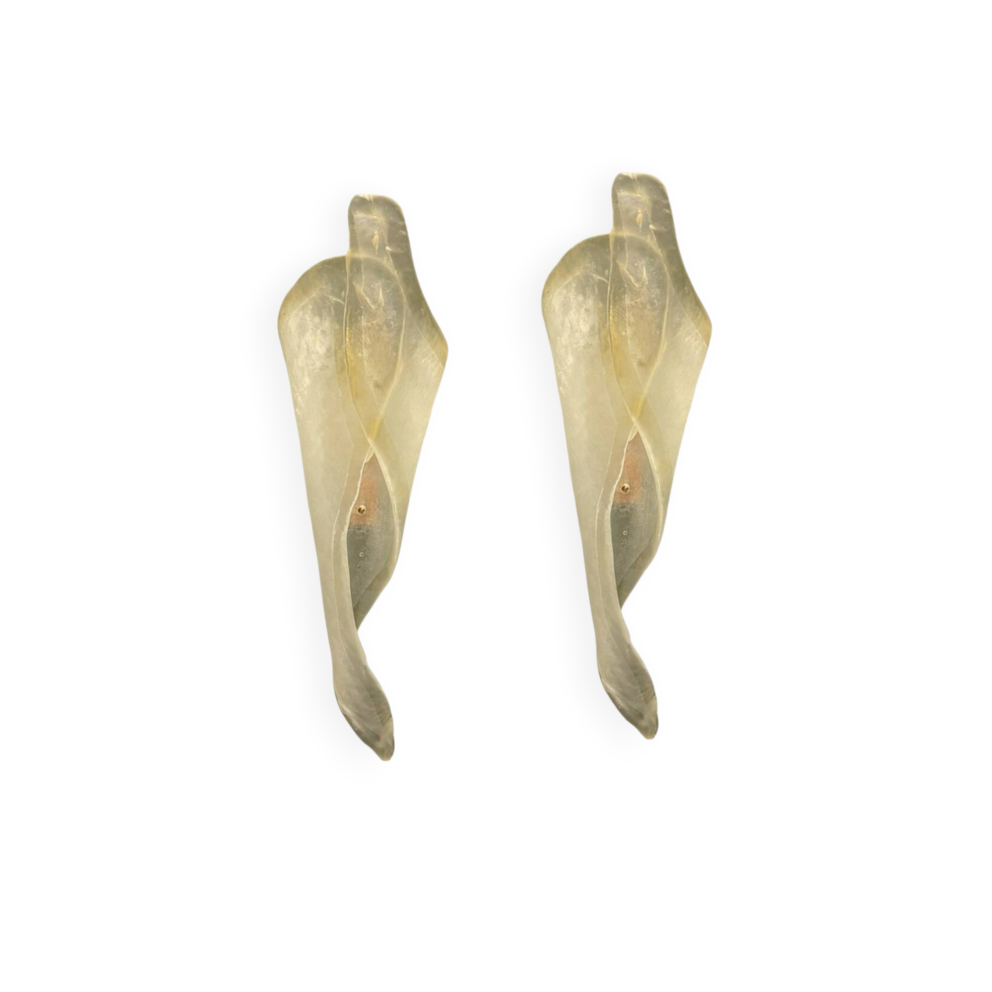 Large Murano Glass Sconces Set of 2